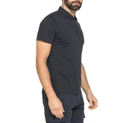 Polo blu da Uomo a maniche corte con chiusura a zip Carrera Jeans