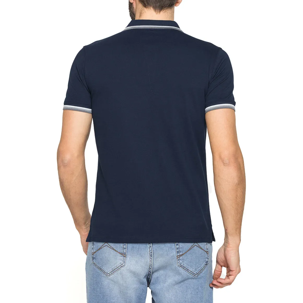 Polo da Uomo a maniche corte in cotone con logo Carrera Jeans