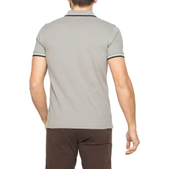 Polo grigia da Uomo con profili a contrasto Carrera Jeans