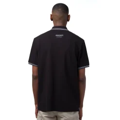 Polo nera da Uomo in cotone con logo Ducati Corse
