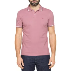 Polo rosa da Uomo a maniche corte in Cotone Carrera Jeans