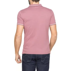Polo rosa da Uomo a maniche corte in Cotone Carrera Jeans