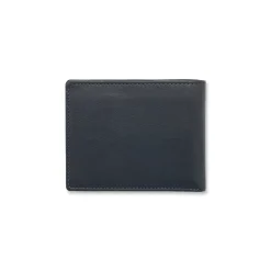 Portafogli da uomo in pelle blu con scomparto porta monete Jaguar
