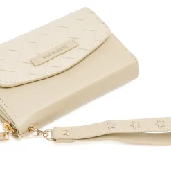 Portafoglio Beige da Donna con patta effetto intrecciato Naj Oleari