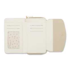 Portafoglio Beige da Donna con patta effetto intrecciato Naj Oleari
