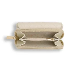Portafoglio Beige da Donna con patta effetto intrecciato Naj Oleari