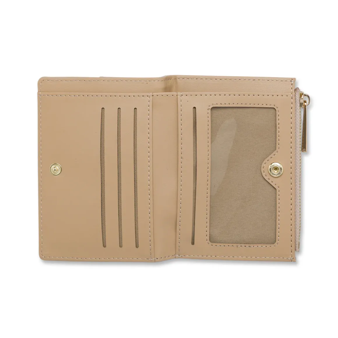 Portafoglio beige da Donna con motivi geometrici Lora Ferres