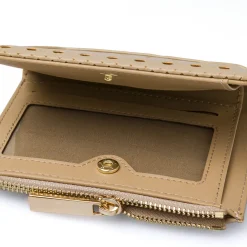 Portafoglio beige da Donna con motivi geometrici Lora Ferres
