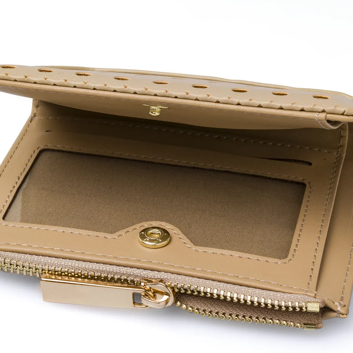 Portafoglio beige da Donna con motivi geometrici Lora Ferres