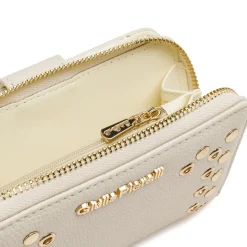 Portafoglio beige da Donna con borchie dorate Giulia Pieralli