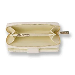 Portafoglio beige da Donna con borchie dorate Giulia Pieralli