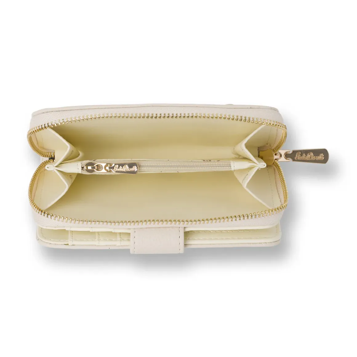 Portafoglio beige da Donna con borchie dorate Giulia Pieralli