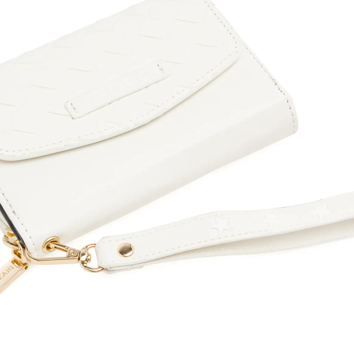 Portafoglio Bianco da Donna con pattina intrecciata Naj Oleari