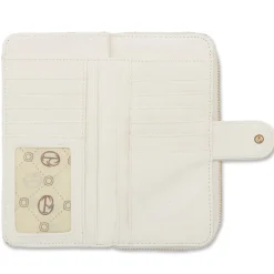 Portafoglio bianco da Donna con stampa monogram Giulia Pieralli