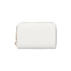 Portafoglio bianco da Donna con zip e logo Swish Jeans