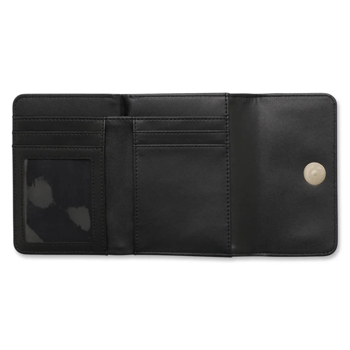 Portafoglio da Donna a righe effetto paglia nero e beige Lora Ferres