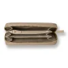 Portafoglio da Donna Beige con chiusura zip-around Lora Ferres