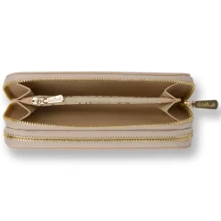Portafoglio da Donna beige con decorazioni traforate Giulia Pieralli