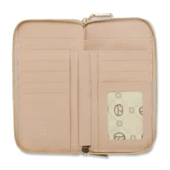 Portafoglio da Donna beige con decorazioni traforate Giulia Pieralli