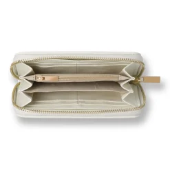 Portafoglio da Donna bianco con chiusura zip-around Lora Ferres