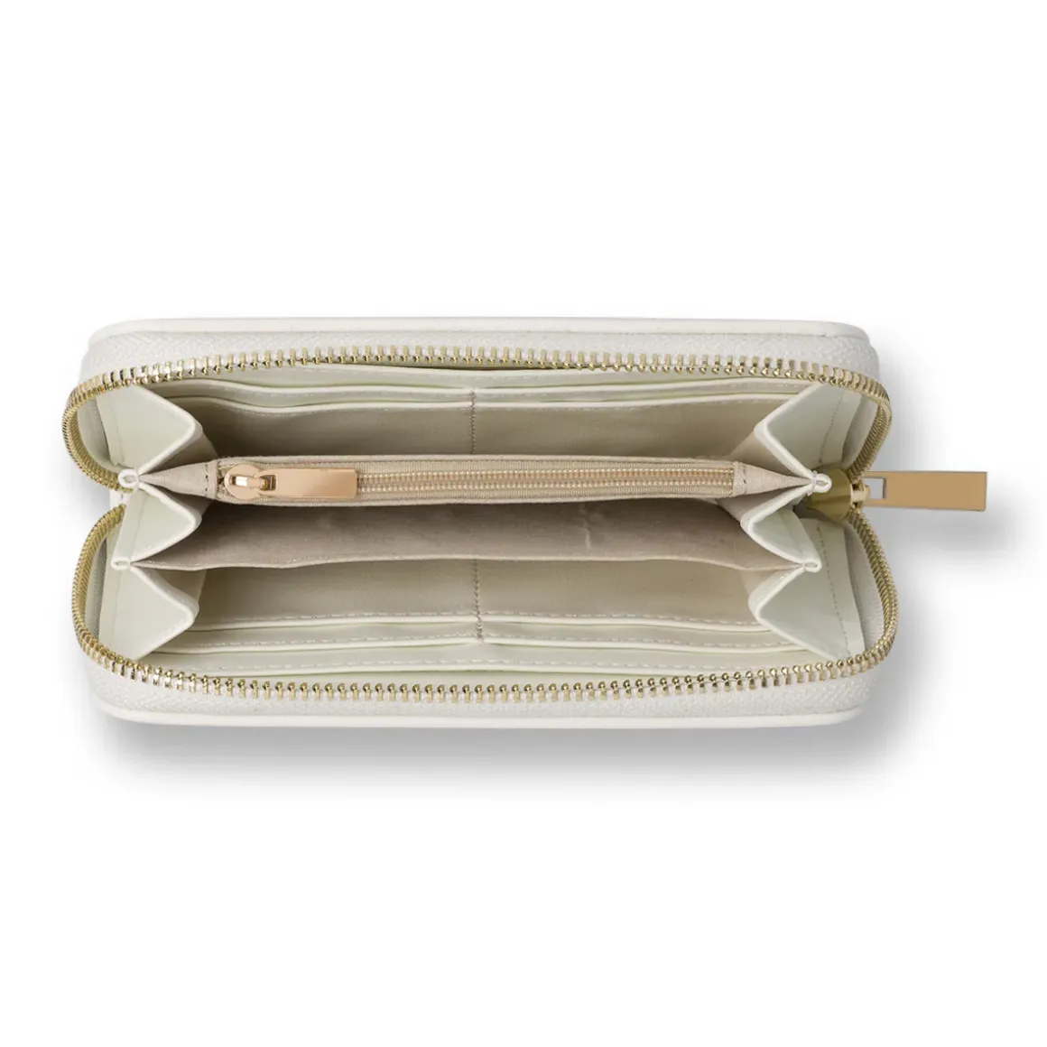 Portafoglio da Donna bianco con chiusura zip-around Lora Ferres