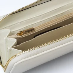 Portafoglio da Donna bianco con chiusura zip-around Lora Ferres