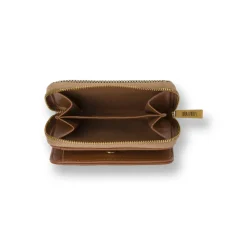 Portafoglio da Donna Marrone e Beige con scomparti e zip Lora Ferres