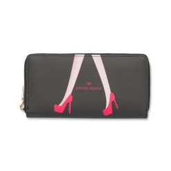 Portafoglio da donna nero con gambe Swish Jeans