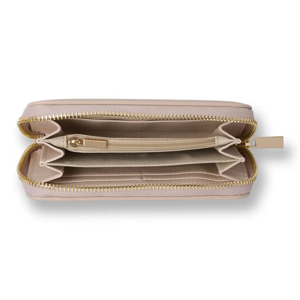 Portafoglio da Donna rosa cipria con zip-around Lora Ferres