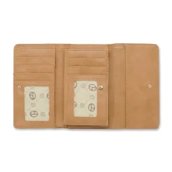 Portafoglio grande Donna marrone con stampa monogram Giulia Pieralli