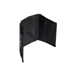 Portafoglio nero Unisex con zip e logo adidas