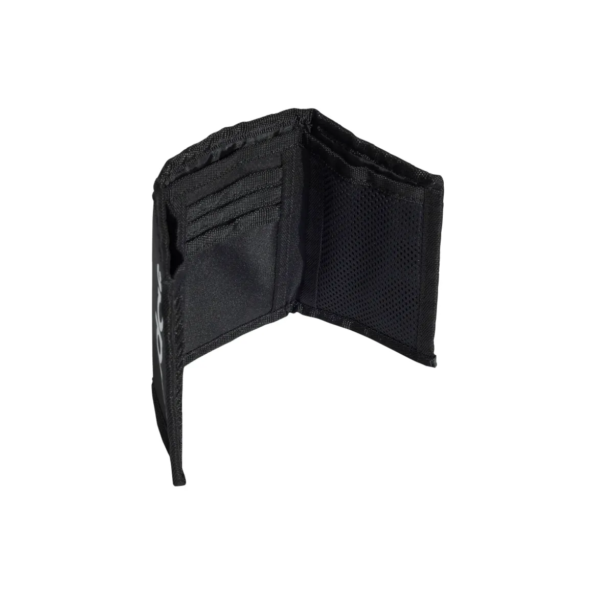 Portafoglio nero Unisex con zip e logo adidas