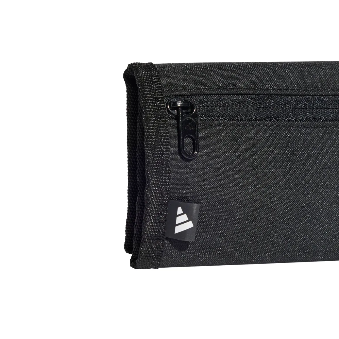 Portafoglio nero Unisex con zip e logo adidas