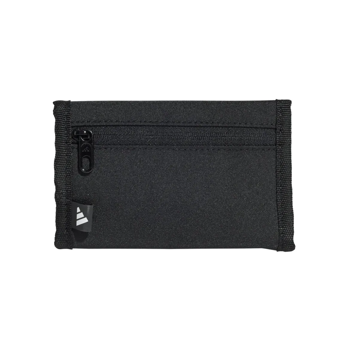 Portafoglio nero Unisex con zip e logo adidas