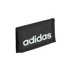 Portafoglio nero Unisex con zip e logo adidas