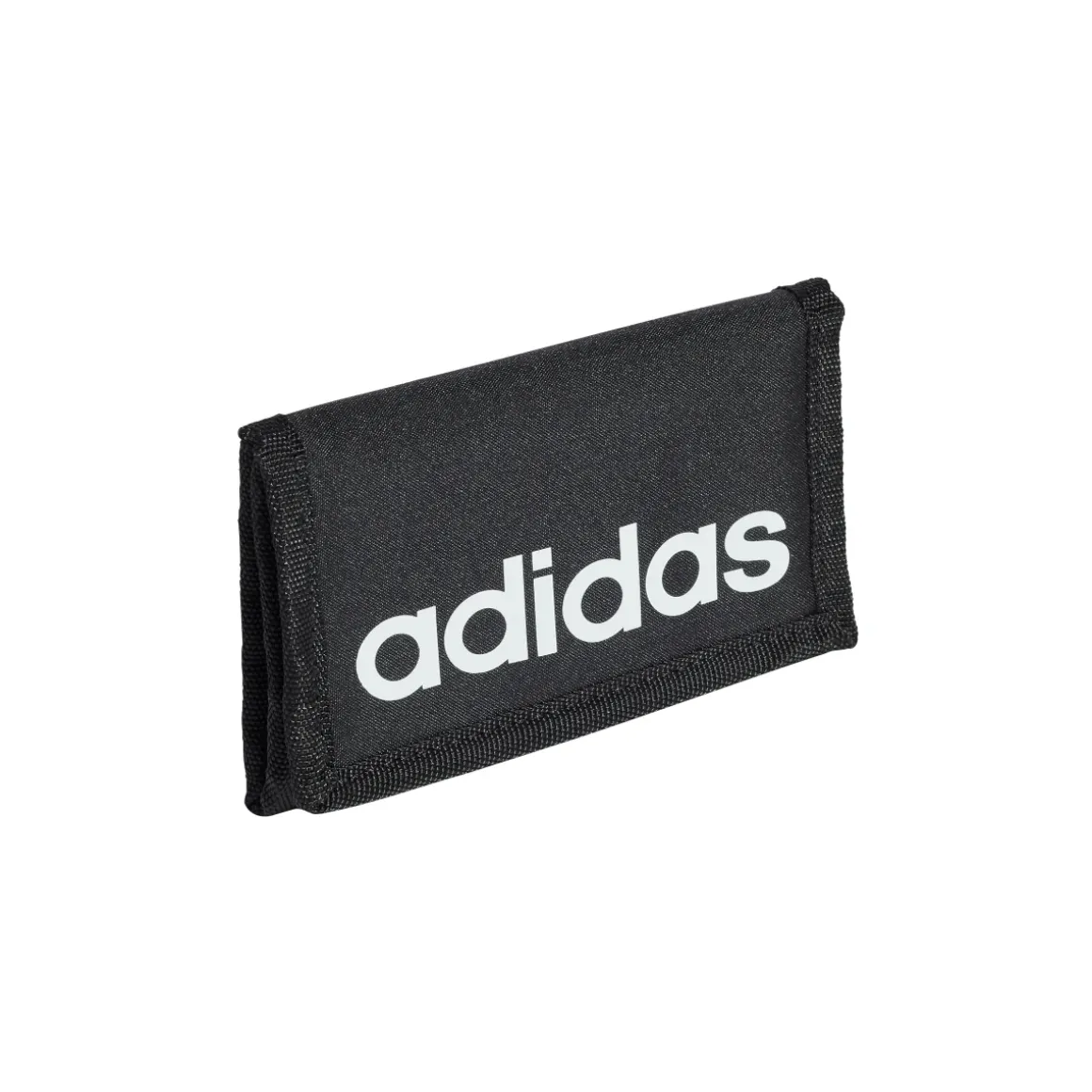Portafoglio nero Unisex con zip e logo adidas