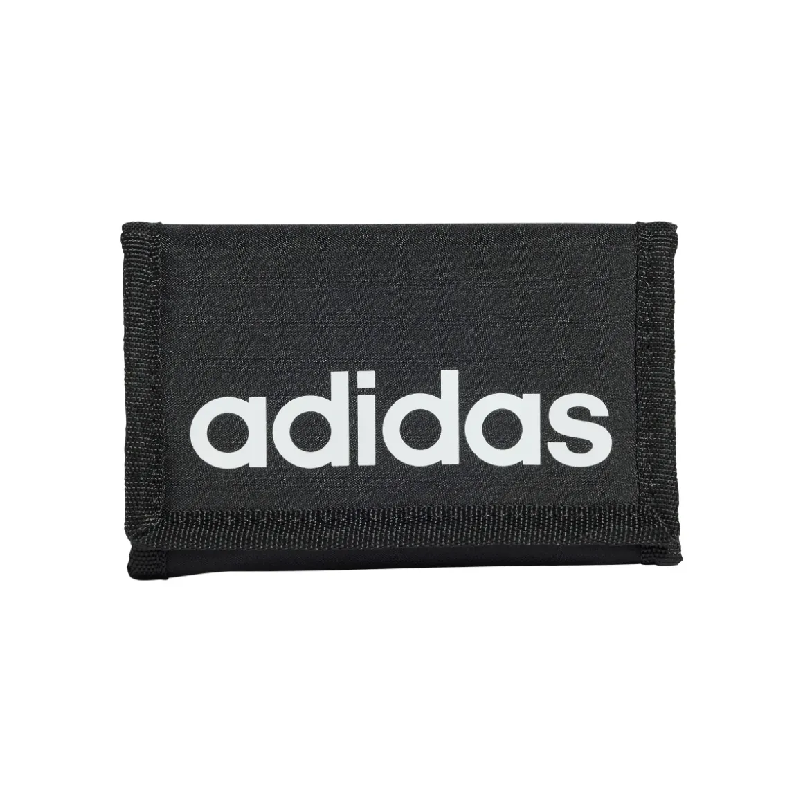 Portafoglio nero Unisex con zip e logo adidas