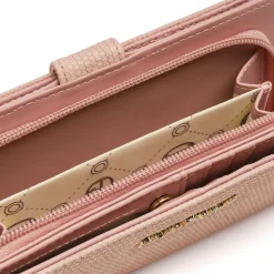 Portafoglio rosa da Donna con chiusura a bottone Giulia Pieralli
