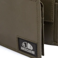 Portafoglio verde da Uomo in pelle con doppio scomparto Americanino