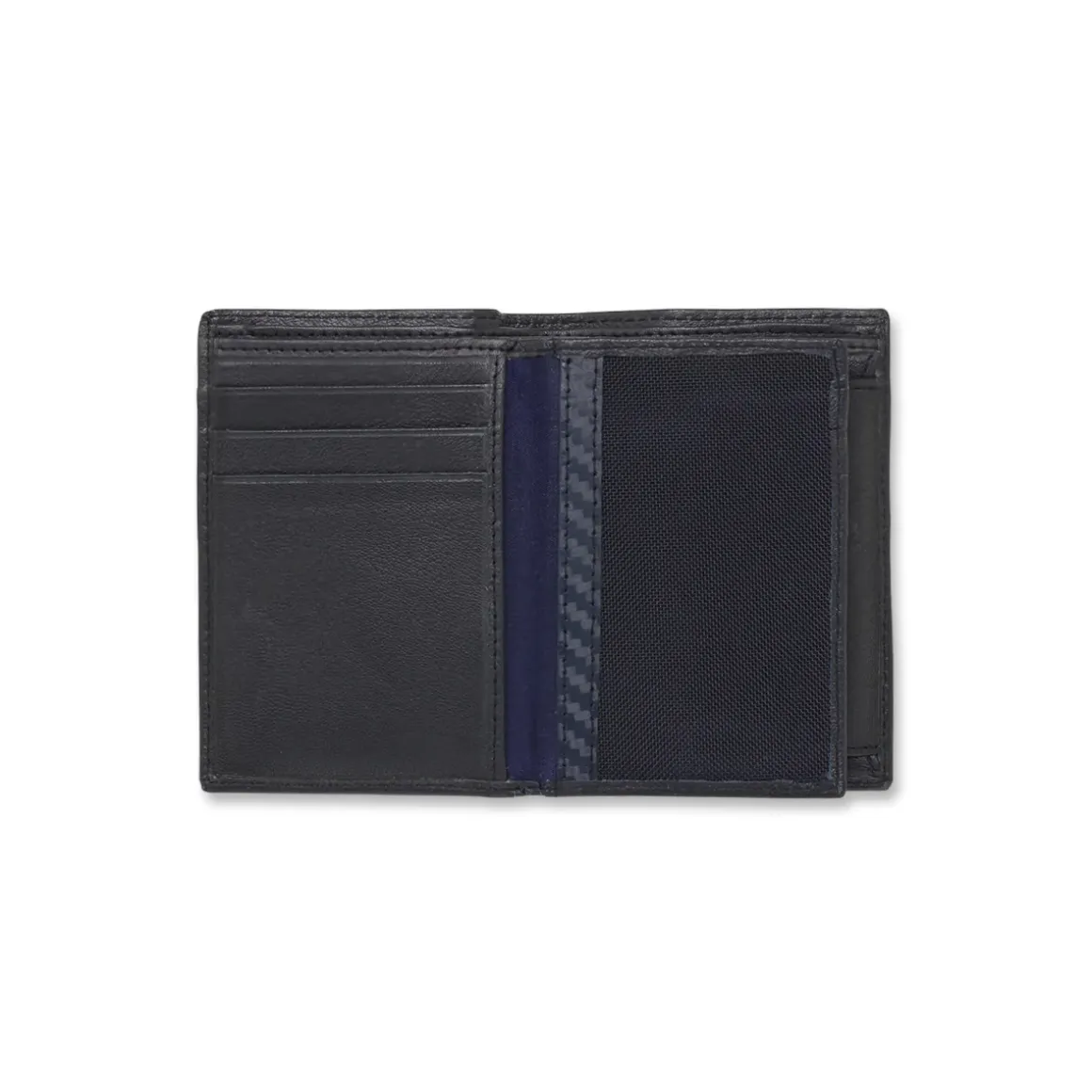 Portafoglio verticale da Uomo Blu con inserto portamonete Jaguar