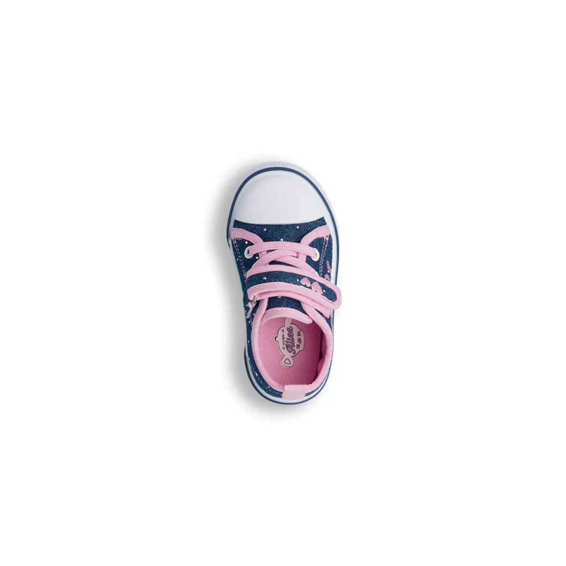 Primi passi blu da Bambina con dettagli rosa Le scarpe di Alice