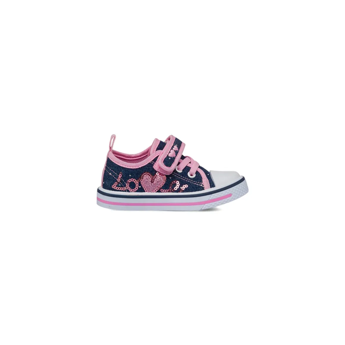 Primi passi blu da Bambina con dettagli rosa Le scarpe di Alice