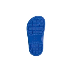 Sabot blu da Bambino con cinturino posteriore e applicazioni Spiderman