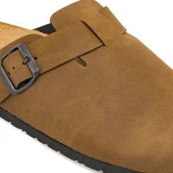 Sabot Uomo marroni con fibbia regolabile Riflessi Urbani