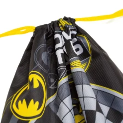 Sacca Batman Nera e gialla con stampa e chiusura con coulisse