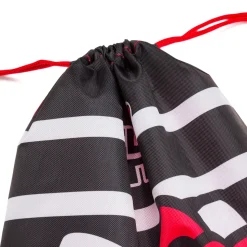 Sacca Hello Kitty Nera e rossa a righe con fiocco iconico