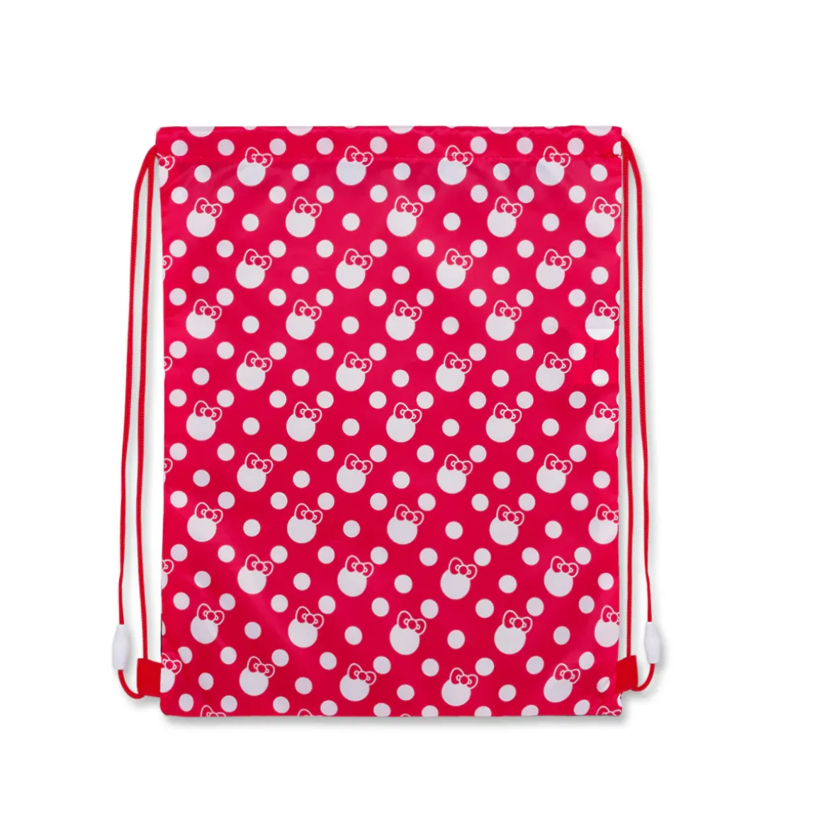 Sacca Hello Kitty Nera e rossa a righe con fiocco iconico