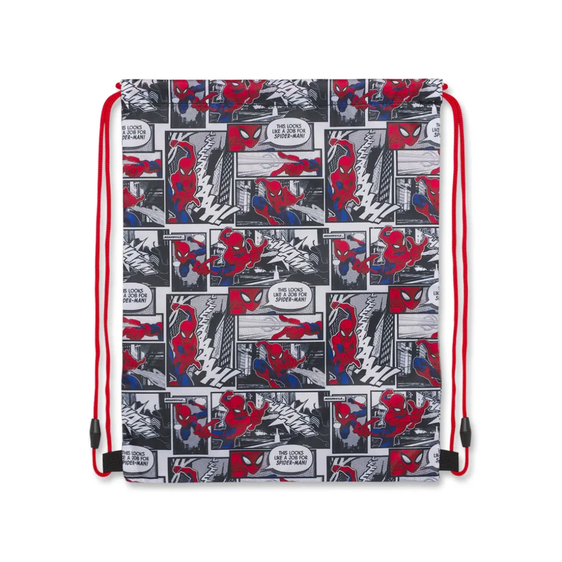 Sacca Spiderman Rossa e blu con stampa Marvel dinamica