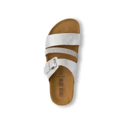 Sandali a fasce argento da Donna con strass Italia Trend
