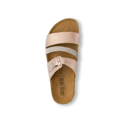 Sandali a Fasce Oro da Donna con Strass Italia Trend